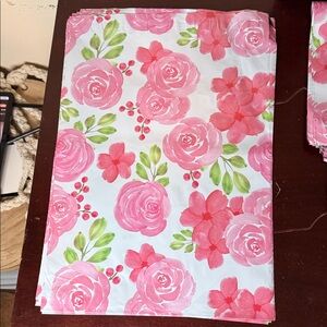 10–10x13Floral Pink Rose Shipping Mailer - Decorative Poly Mailer